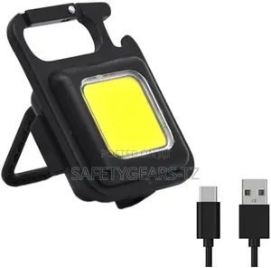 Safety Multifunctional COB Rechargeable Keychain Light