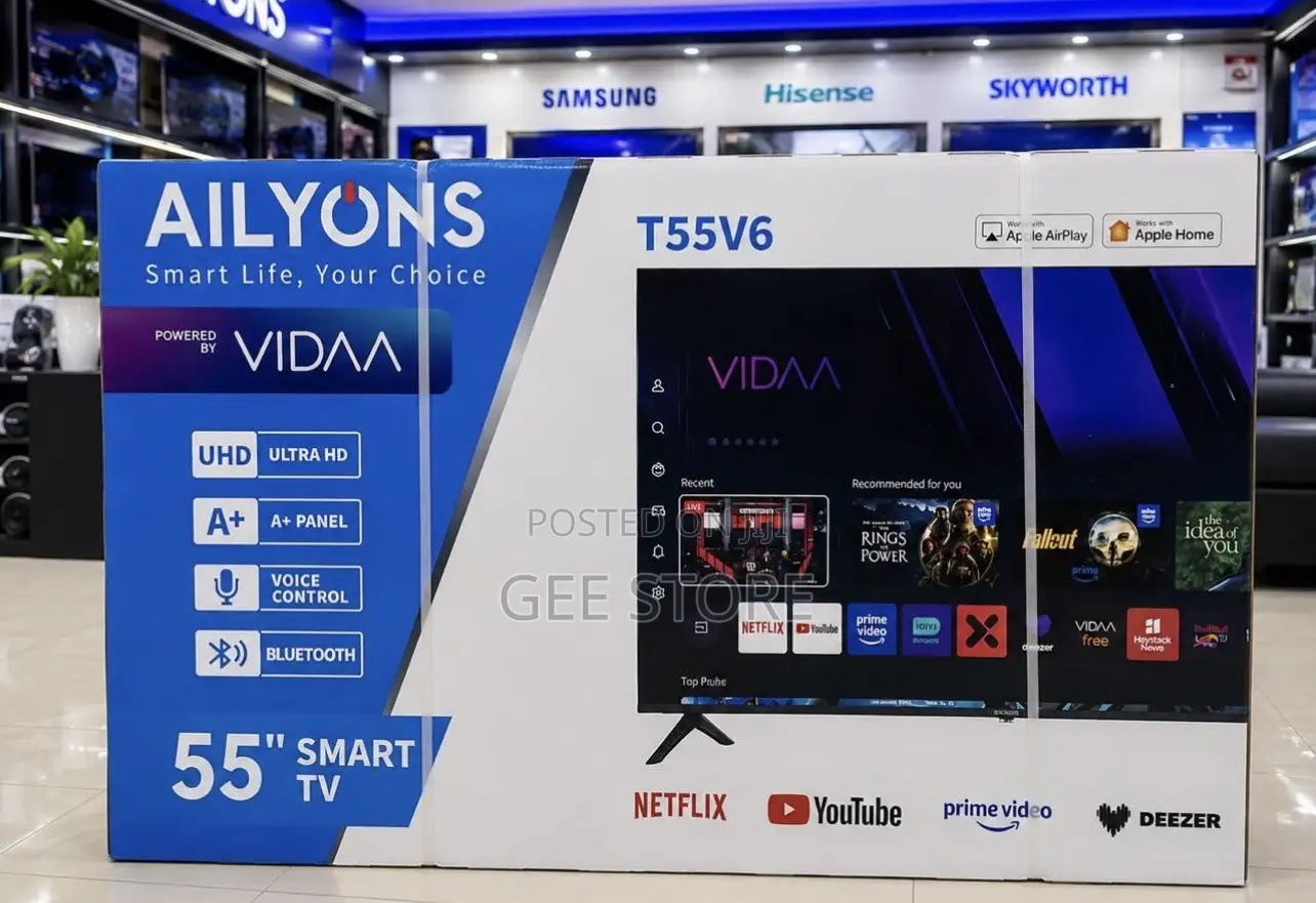 Ailyonis Vidaa Inch 55 Smart Frameless T55V6