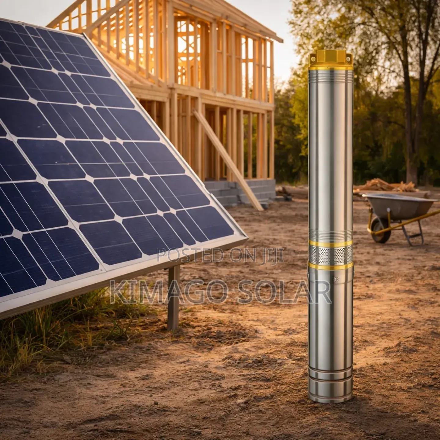 Pampu Ya Solar Ya Umwagiliaji Wa Bustani Na Shamba 0.5hp