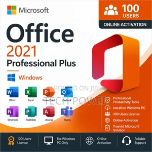 Microsoft Office Professional Plus 2021 – 100 User Business License