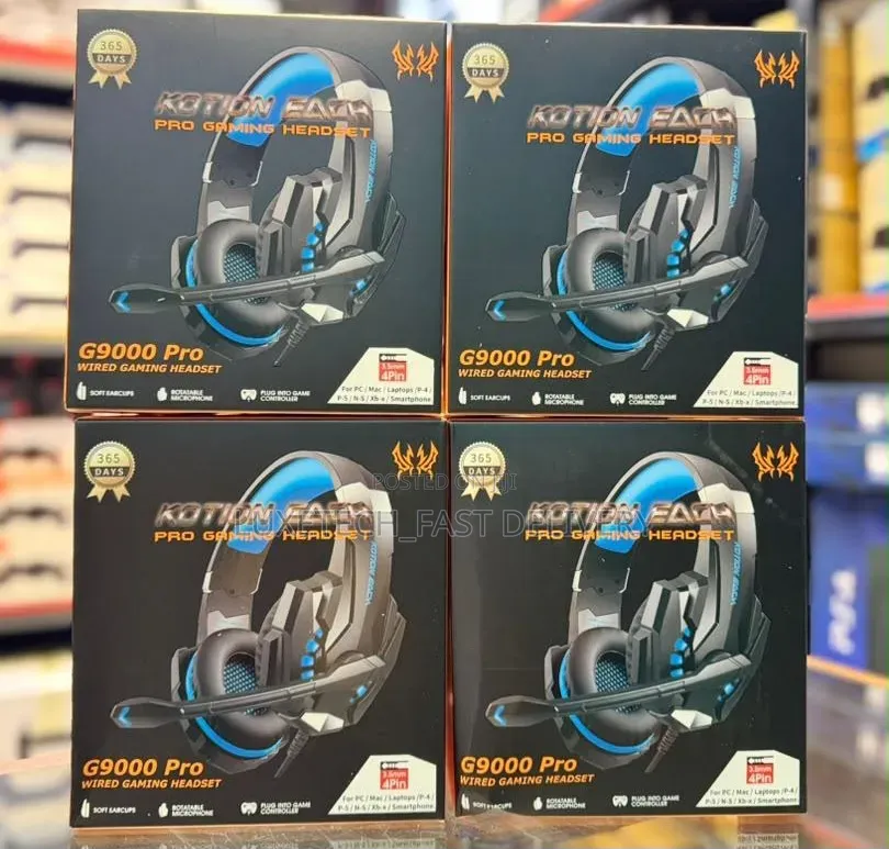 Kotion G9000 Pro Wired Gaming Headset With Mic for PC, PS4, PS5, Xbox