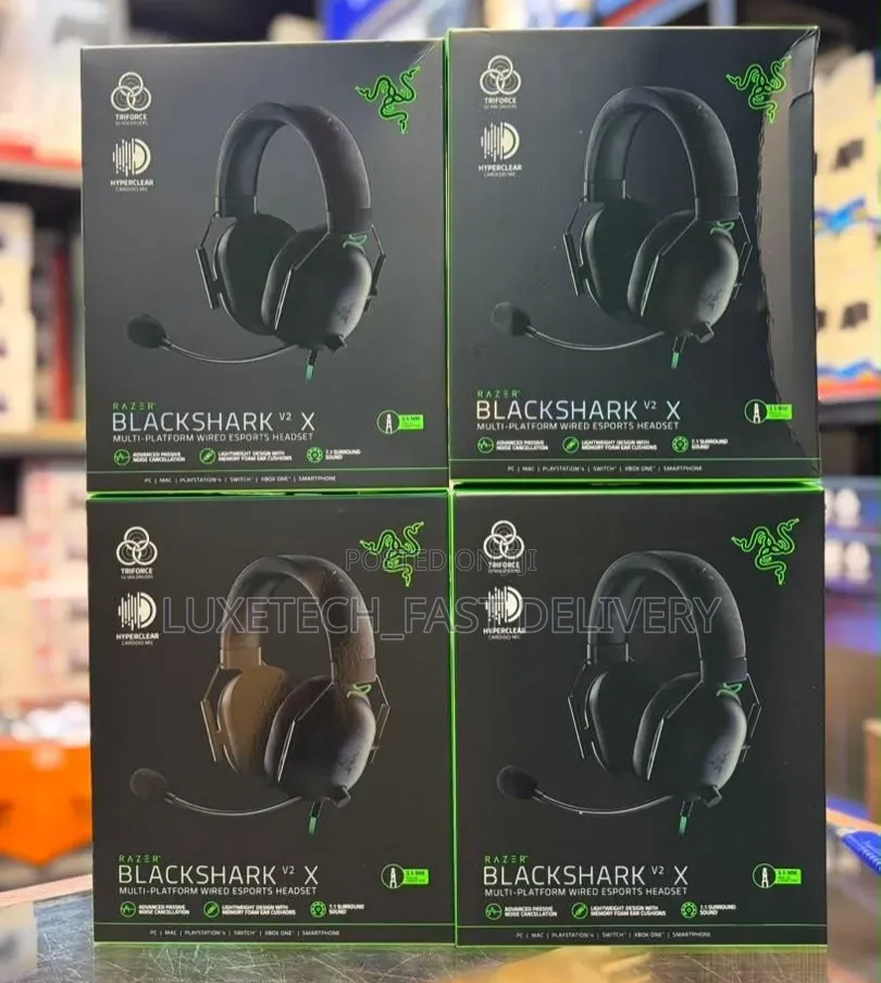 Razer BlackShark V2 X Wired Gaming Headset +Mic for PC, PS4, PS5, Xbox