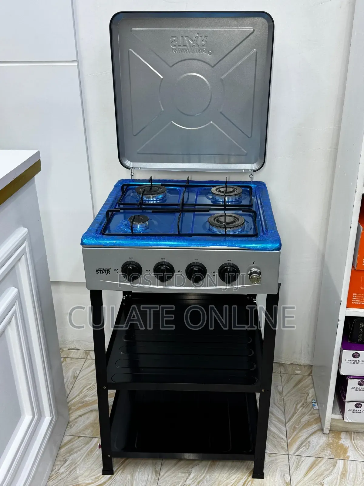 Winning Star 4 Plates Gas Stove With Stand