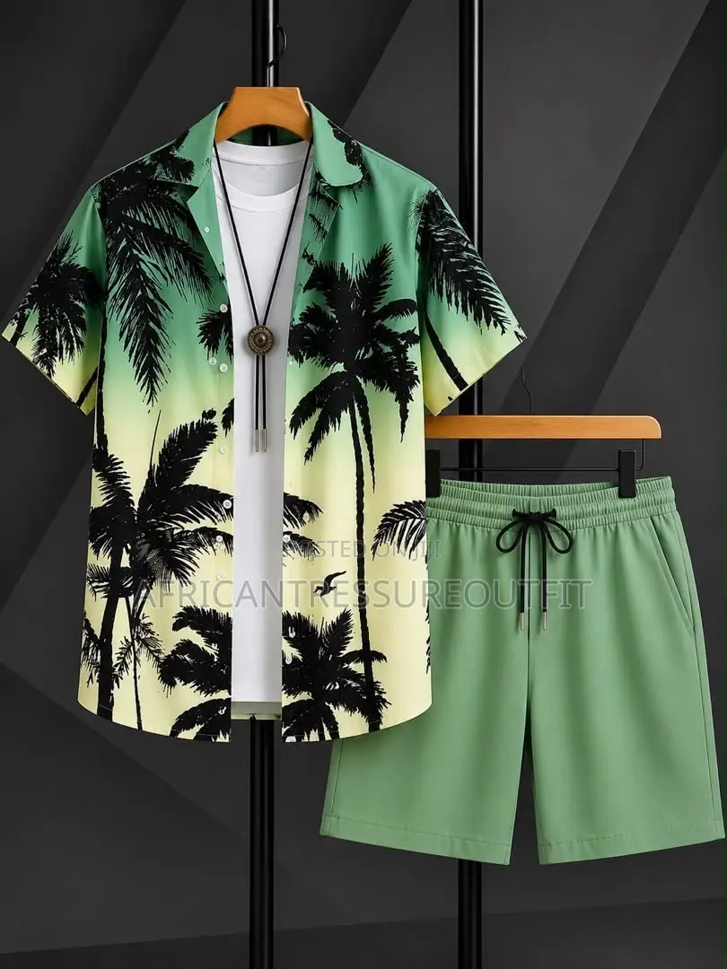 European Baroque 3d Printer Short Sleve Shirt and Matching Short