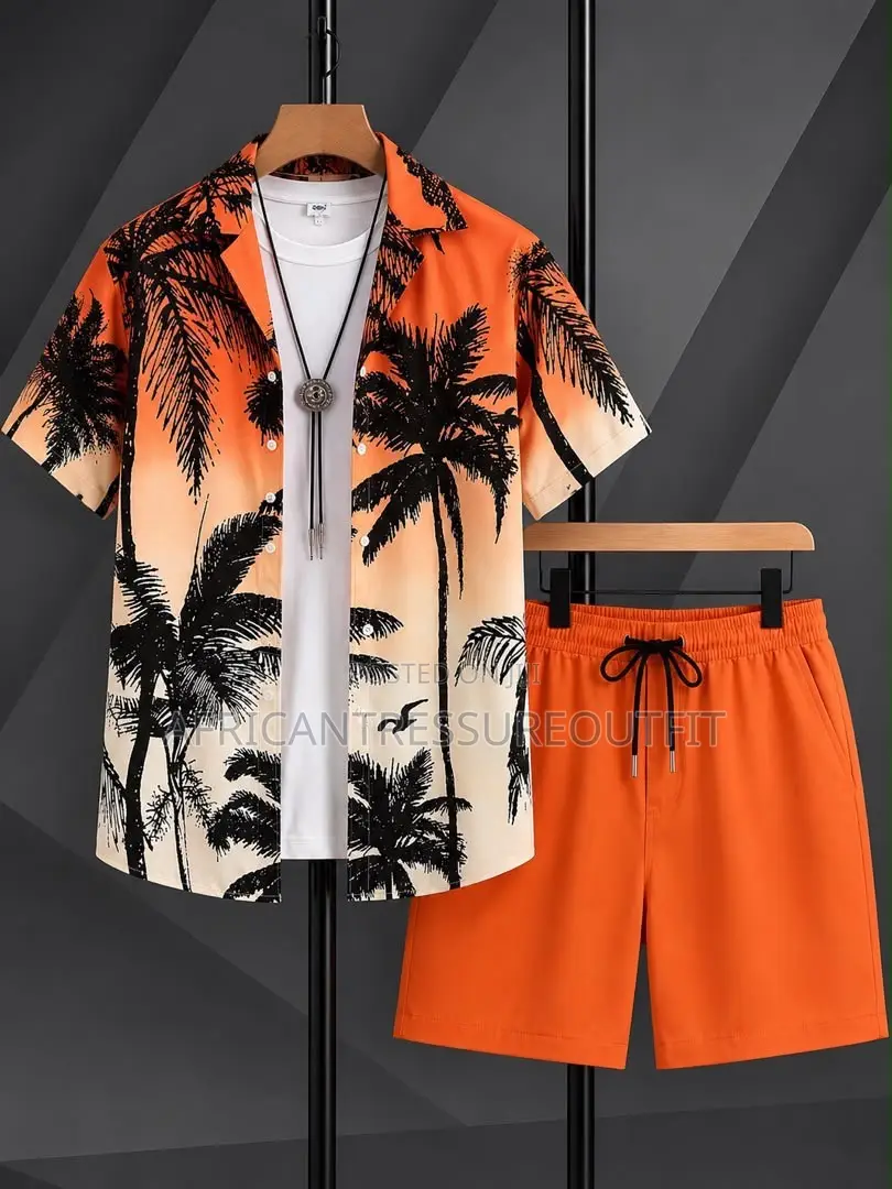 European Baroque 3d Printer Short Sleve Shirt and Matching Short