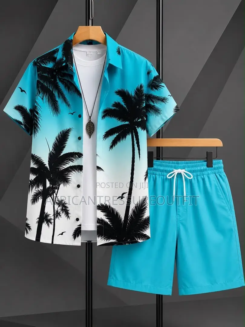 European Baroque 3d Printer Short Sleve Shirt and Matching Short