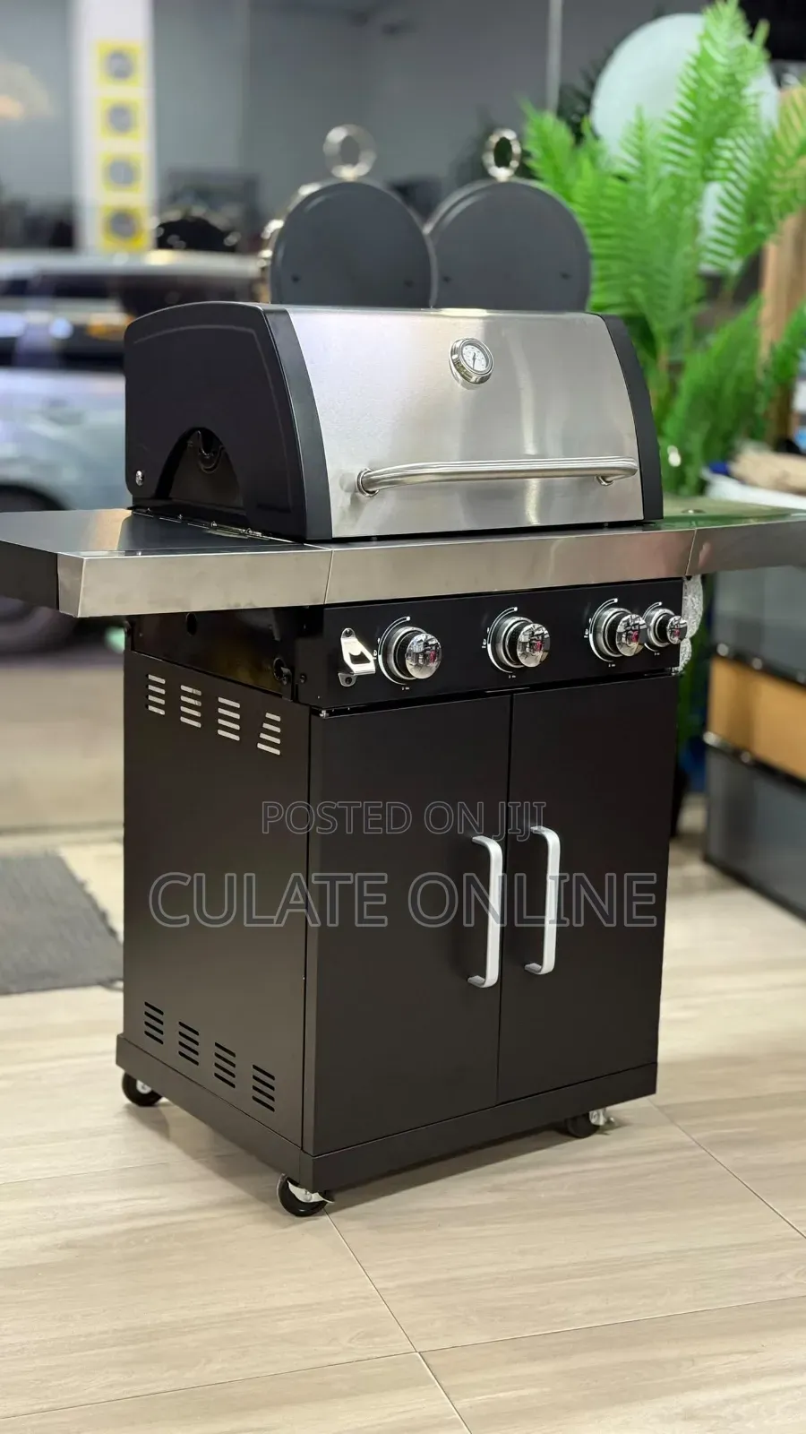 Charcoal BBQ Grill With Trolley