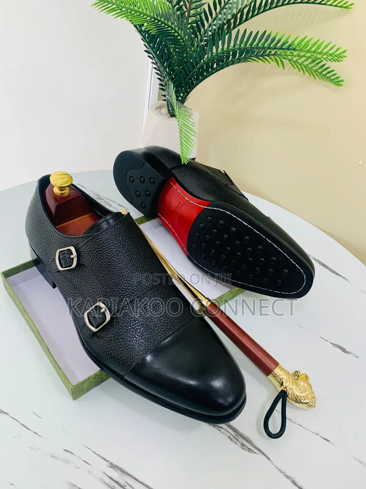 Qua Leather Brack Shoes