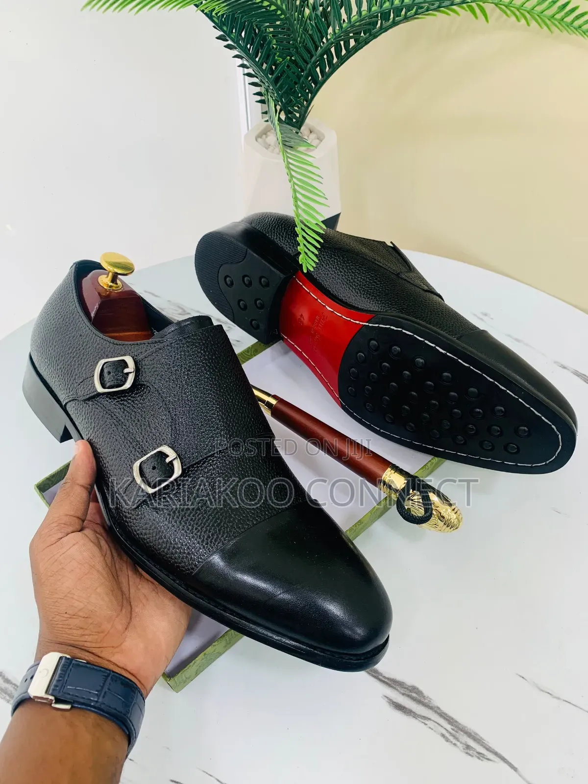 Qua Leather Brack Shoes