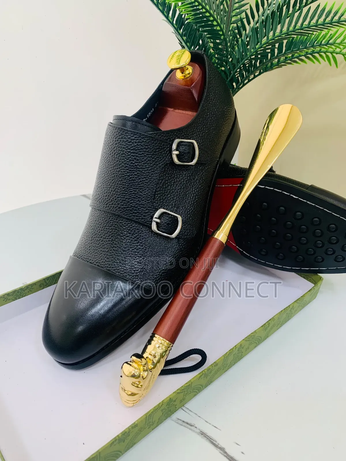 Qua Leather Brack Shoes
