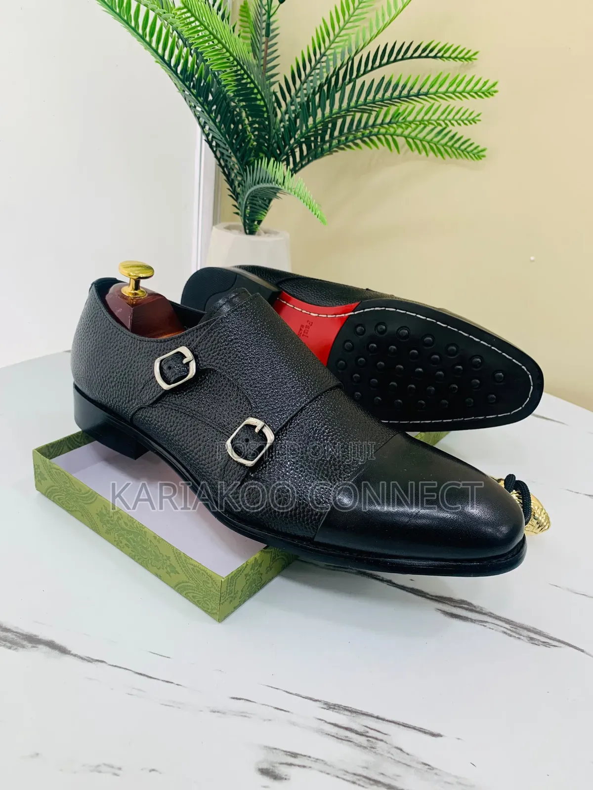 Qua Leather Brack Shoes
