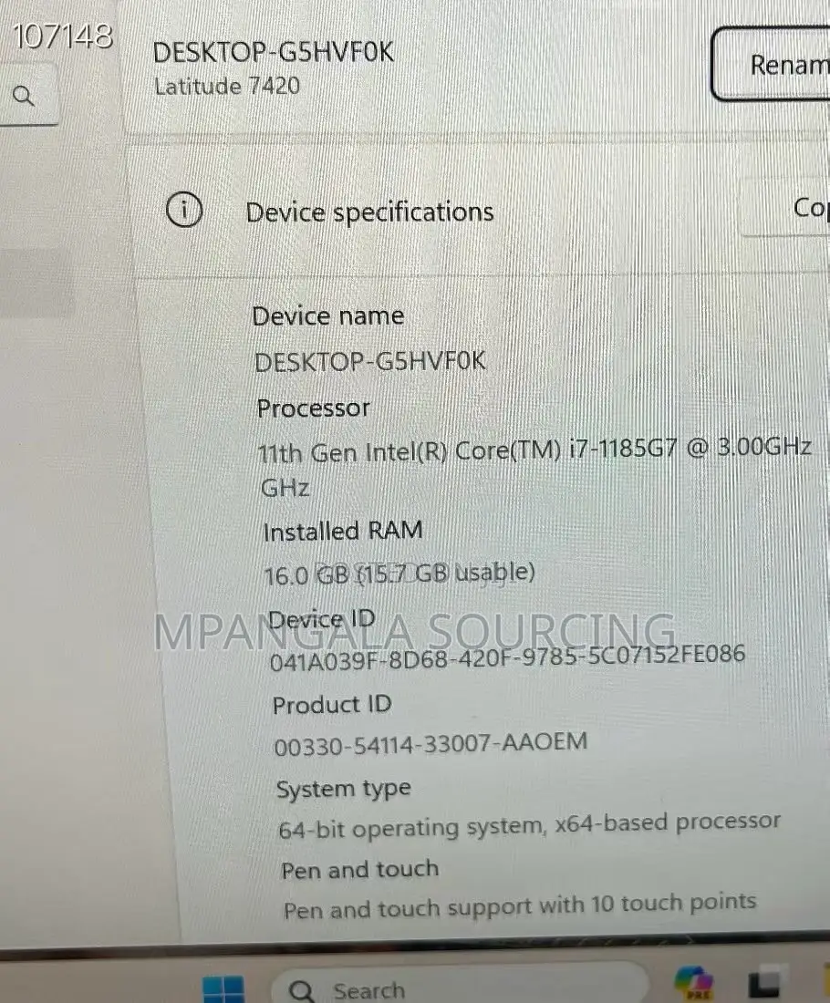 Laptop Dell Latitude 7420 16GB Intel Core i7 SSD 256GB