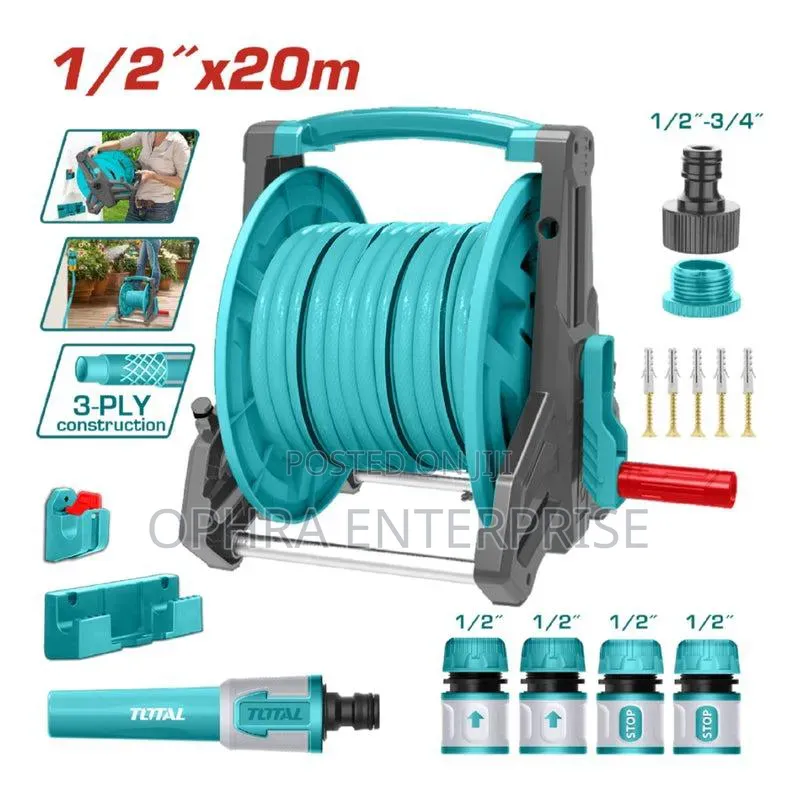 TOTAL Hose Reel Set – 20 M × 1/2"