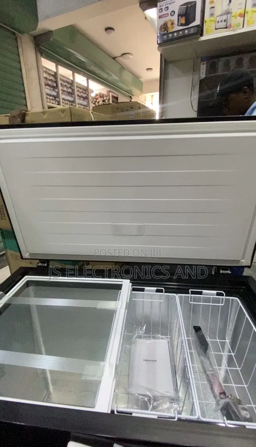 Hisense Freezer Liter 250 Single Door With Glass Sliding Door