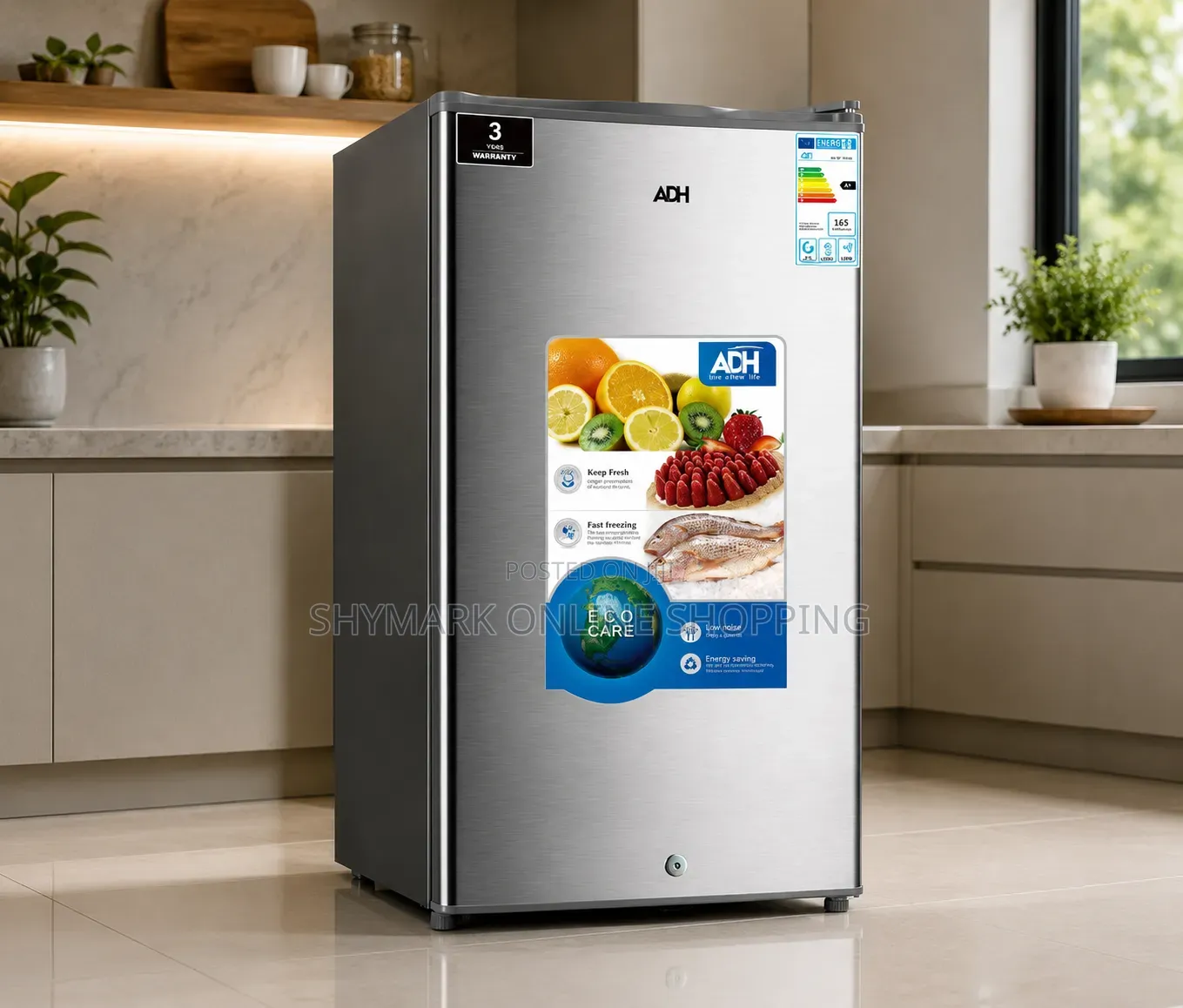 ADH Refrigerator Single Door 90L