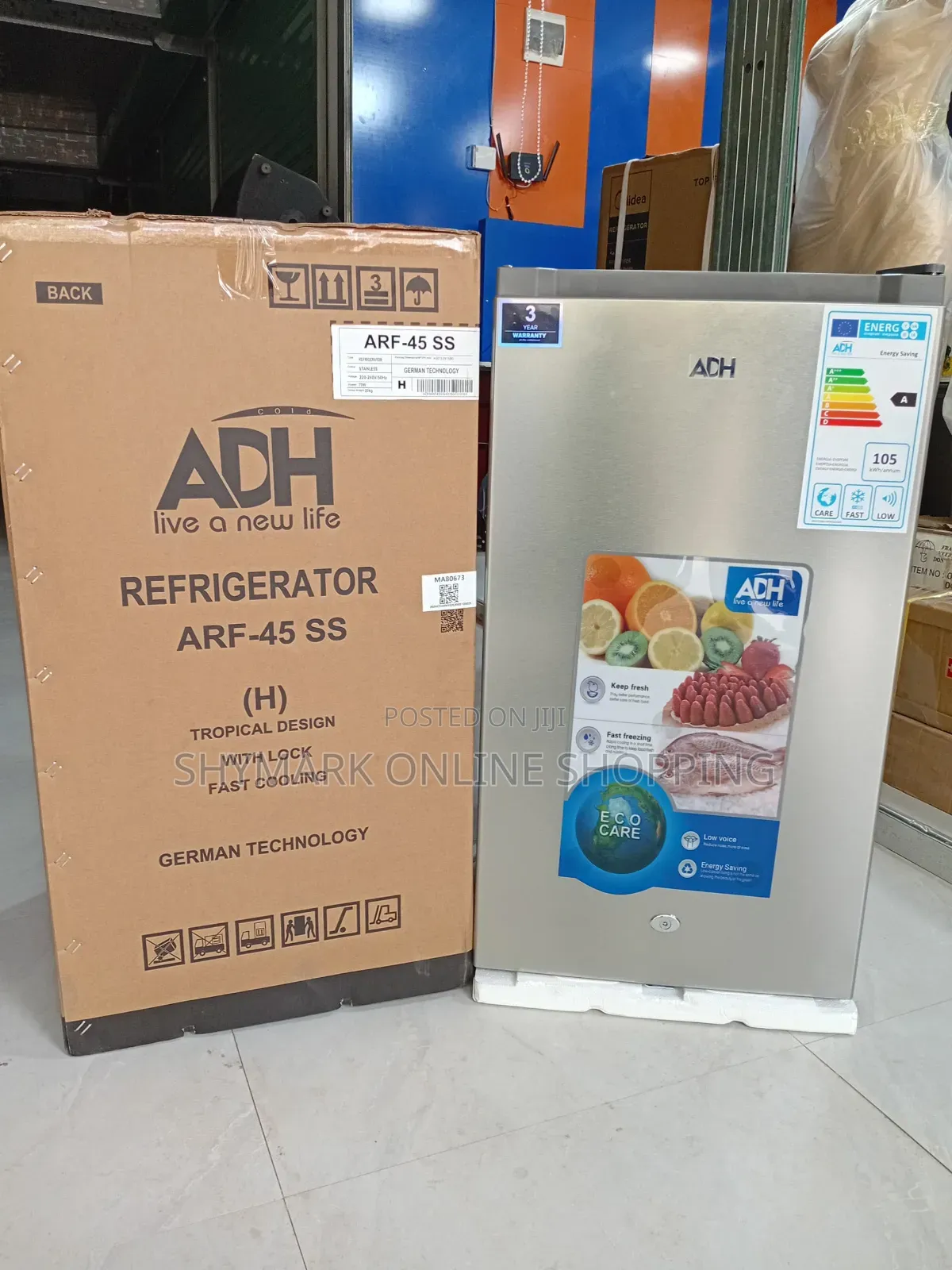 ADH Refrigerator Single Door 90L