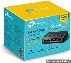 TP-Link 5-Port Gigabit Desktop Switch (LS1005, 10 – 100Mbps)