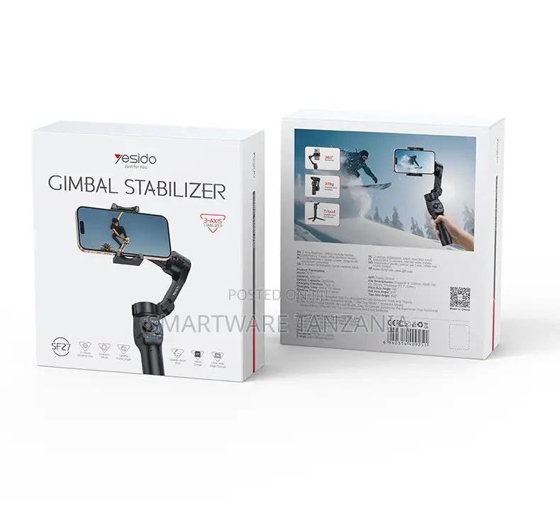 Yesido 3-Axis Gimbal Stabilizer for Smartphones With Tripod Mount