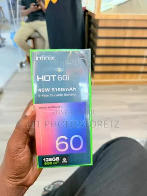 New Infinix Hot 60i 128 GB Black
