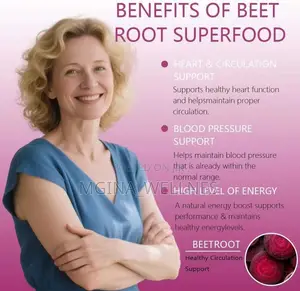 Rosabella Organic Beet Root Capsules (1300mg, 60 Capsules)