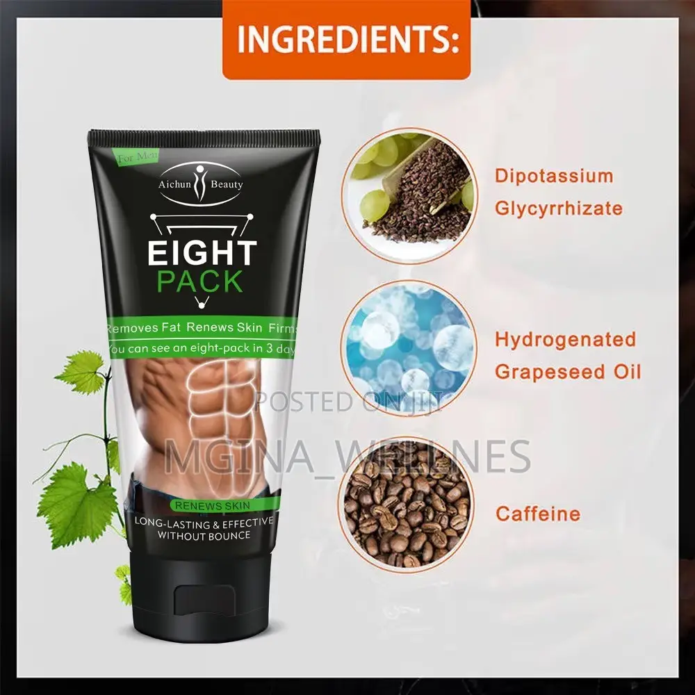 Fast Acting Eight Pack Slimming Cream for Men Women