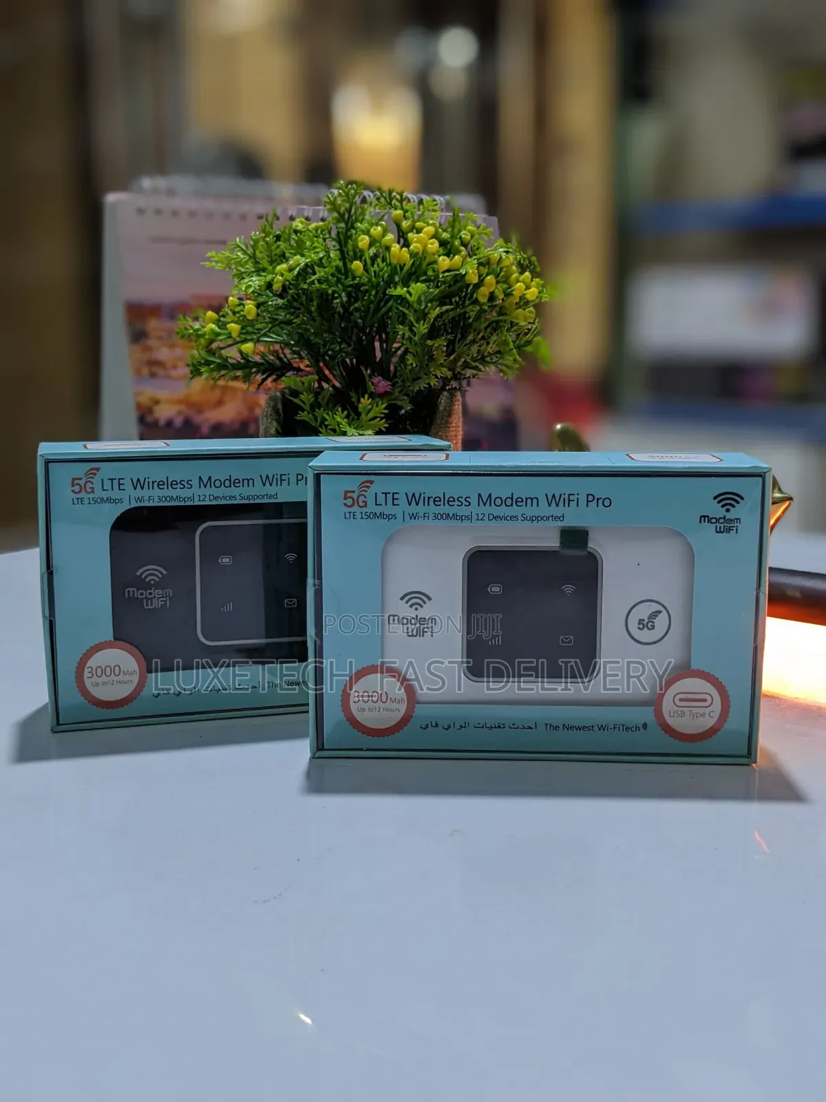 5G LTE Pocket WiFi MiFi Router – Unlocked Hotspot for 12 Devices
