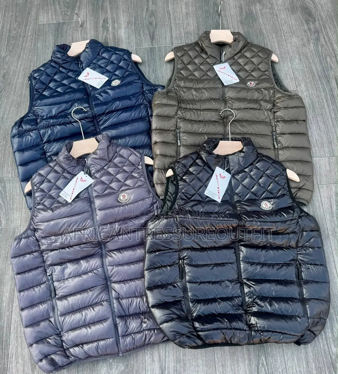 Moncler Navy Blue Tibb Down Gilet - Vests for Men | Moncler AU