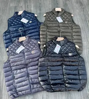 Moncler Navy Blue Tibb Down Gilet - Vests for Men | Moncler AU