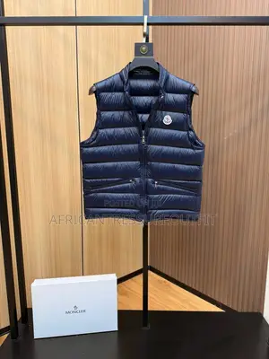 Moncler Navy Blue Tibb Down Gilet - Vests for Men | Moncler AU