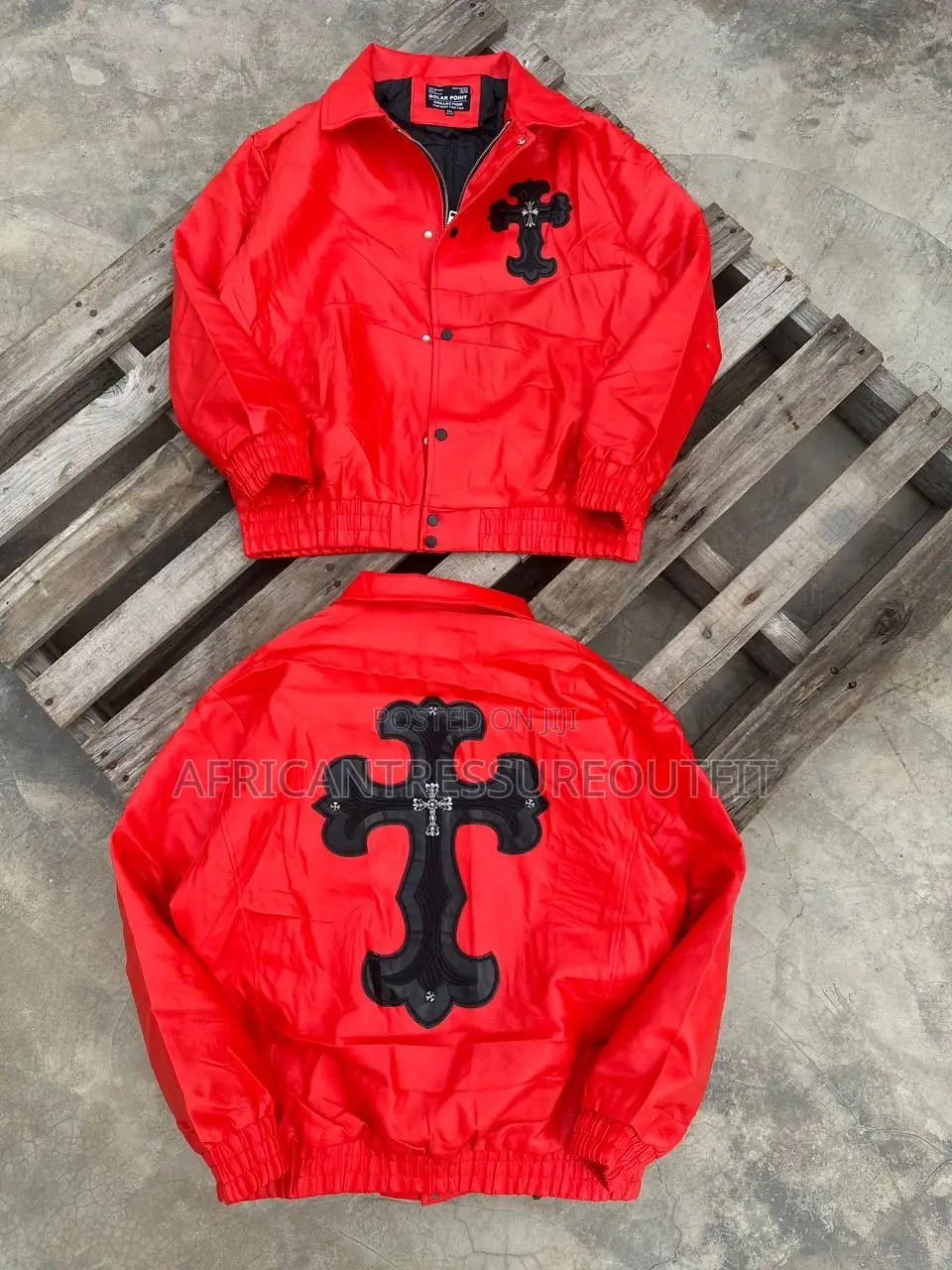 Syna World Leather Jackets Bold Signature Graffit Logo Across the Back