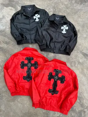 Syna World Leather Jackets Bold Signature Graffit Logo Across the Back
