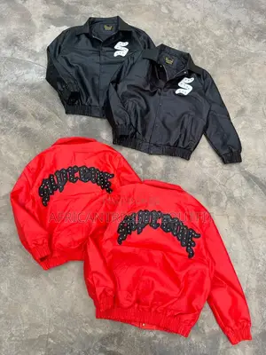 Syna World Leather Jackets Bold Signature Graffit Logo Across the Back