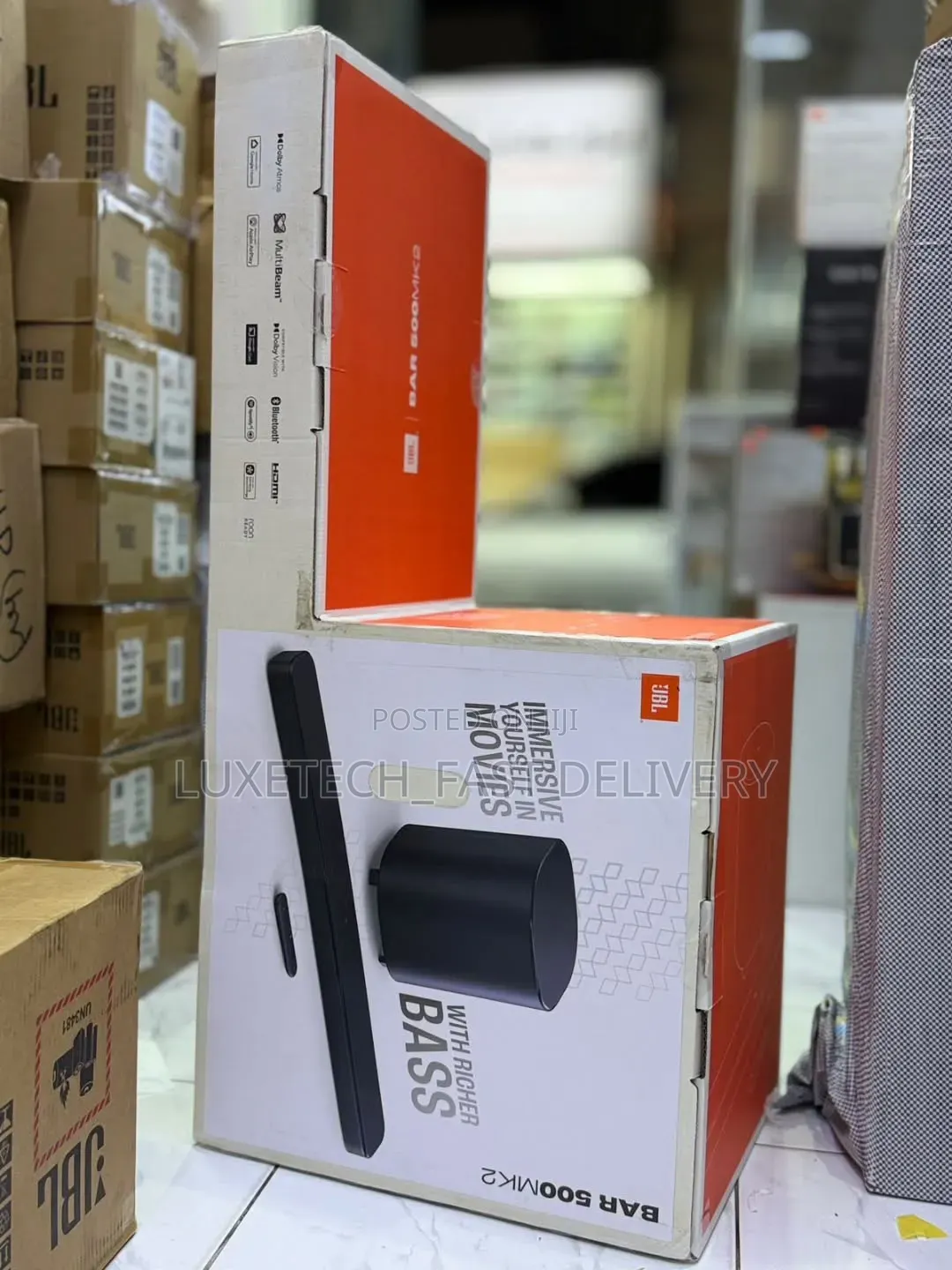 JBL Bar 500 MK2 Dolby Atmos Soundbar – 750W With Wireless Subwoofer