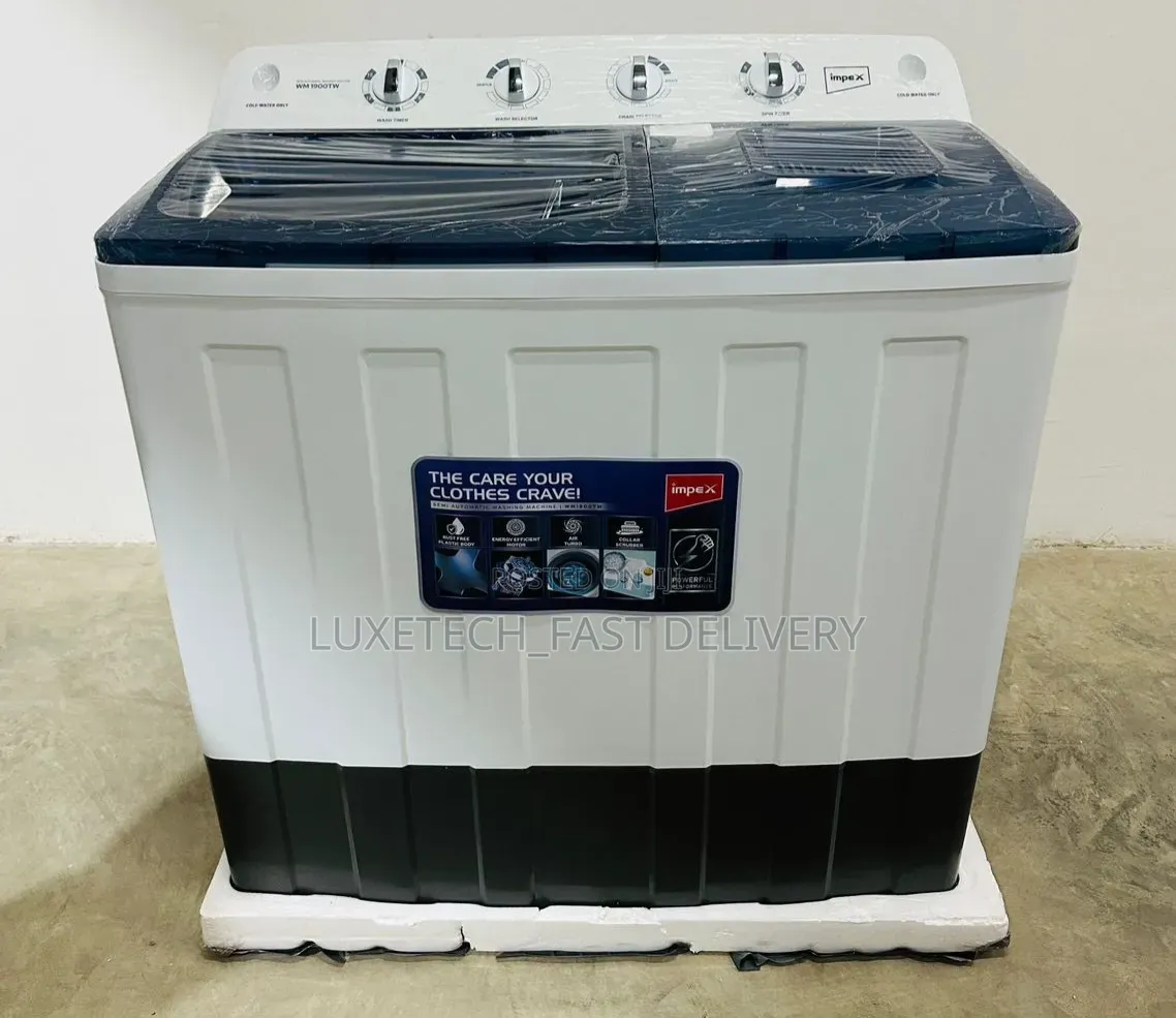 Impex Washing Machine 14kg Top Loading Twin Tub Semi-Auto