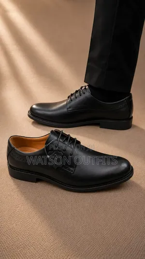 2 Colours Black and Brown Clarks Brand Men's Leather Shoes