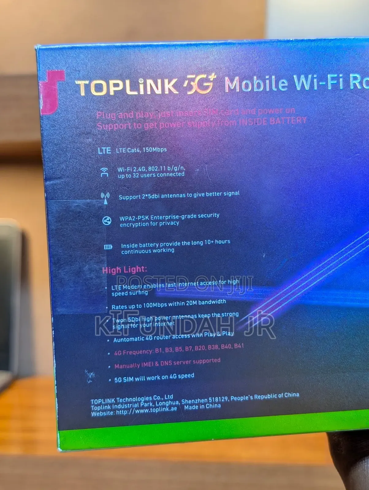 Toplink 5g Mobile Wifi Router