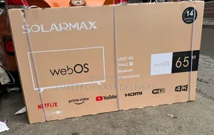 Solarmax 65 Inch UHD Smart TV – webOS With ThinQ AI, Frameless Design