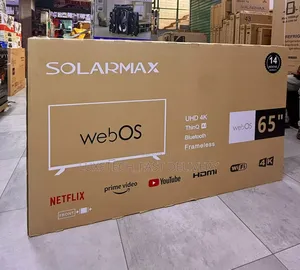 Solarmax 65 Inch UHD Smart TV – webOS With ThinQ AI, Frameless Design