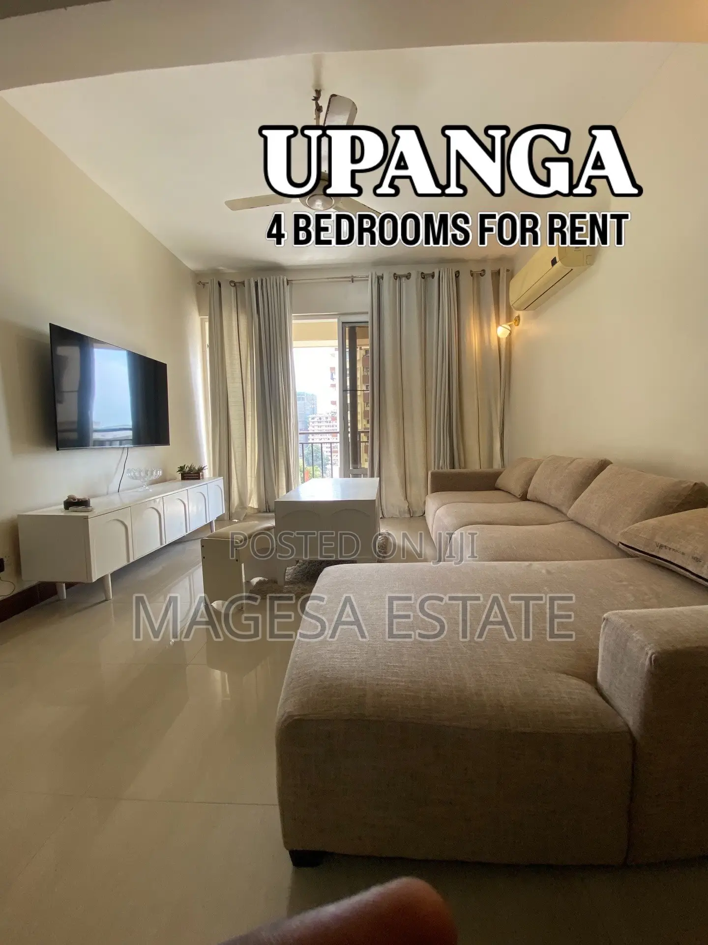 Furnished 4bdrm Apartment in Upanga West for rent