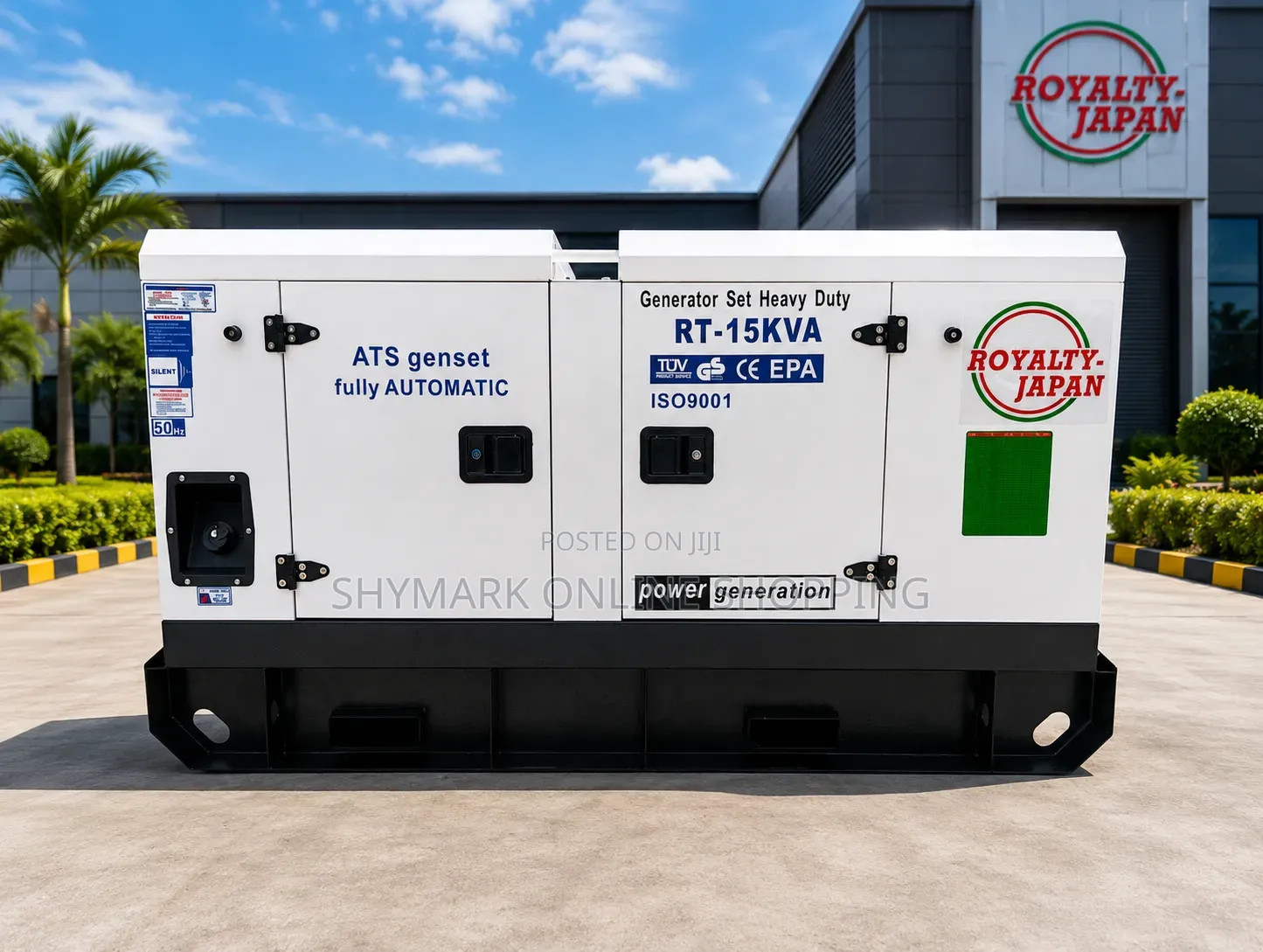 Royalty Japan RT-15KVA Heavy Duty Automatic Diesel Generator Set.