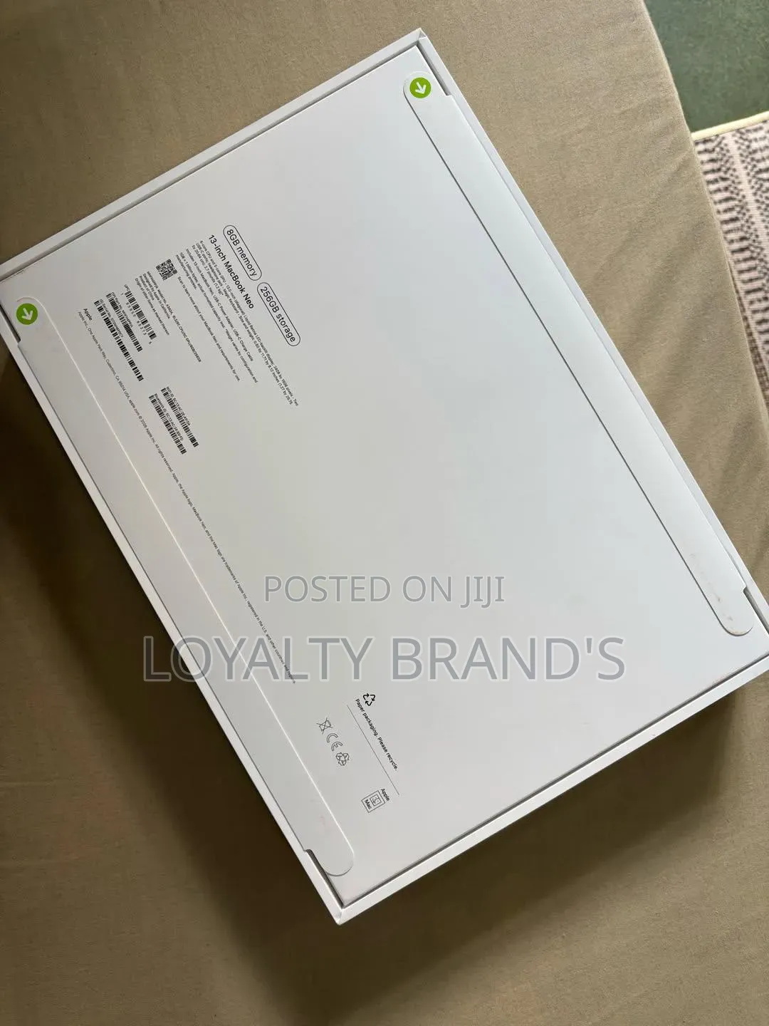 New Laptop Apple MacBook Neo 2026 8GB Apple M1 SSD 256GB
