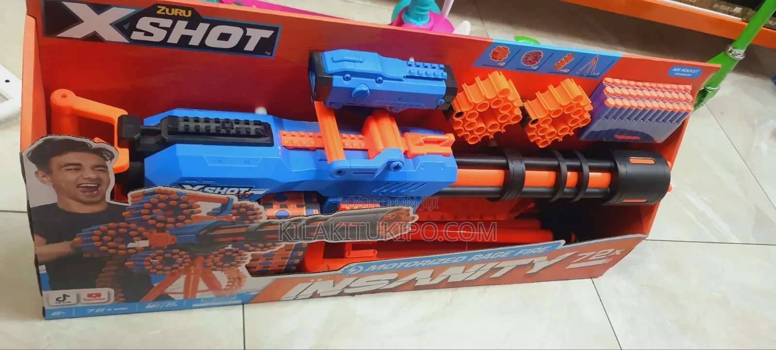 X-Shot Kidds Gun Motorized Rage Fire Insanity 72×