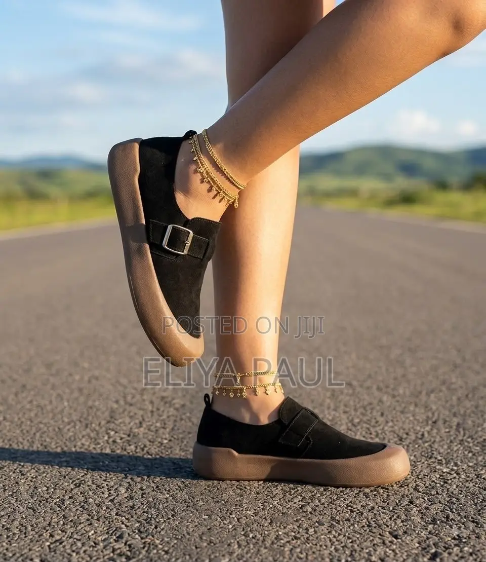 Black and Brown Suede Clogs