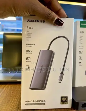 UGREEN 9in1-USB-C Hub With HDMI VGA