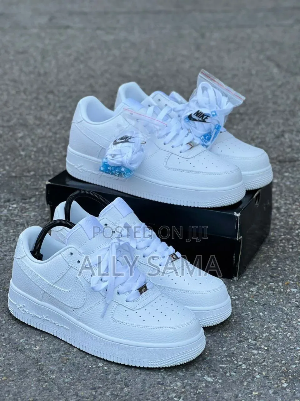 Nike AirForce FullBox OG Pure Leather White