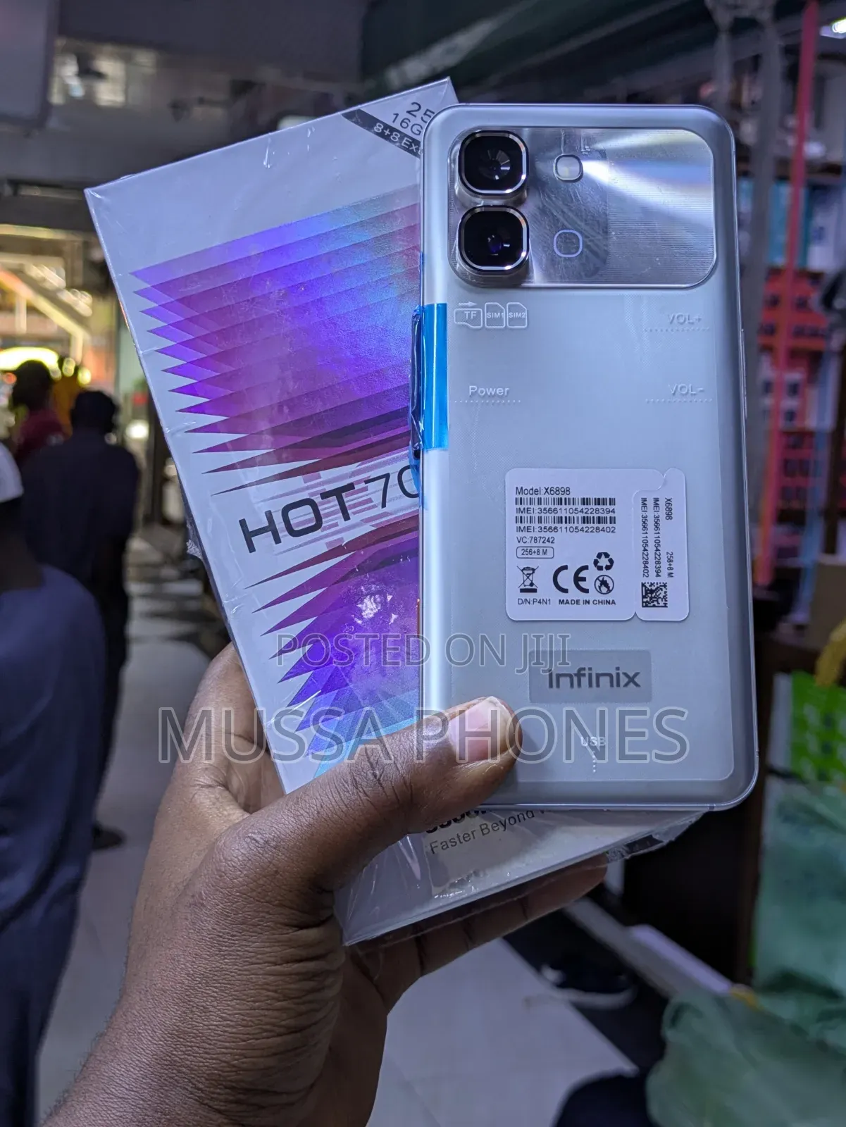 New Infinix Hot 70 Pro 5G+ 256 GB Silver