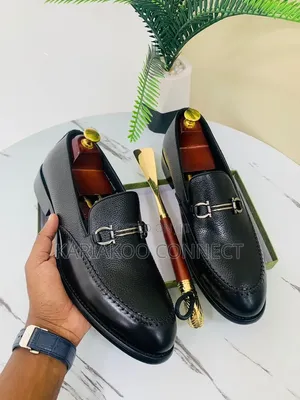 Black and Coffee Leather Shoes