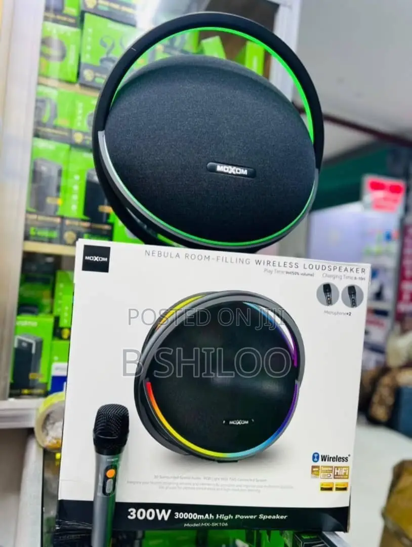 Moxom Portable Speaker +2 Microphones