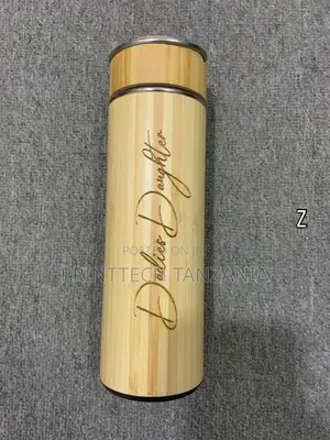 Engraving Wooden Flask