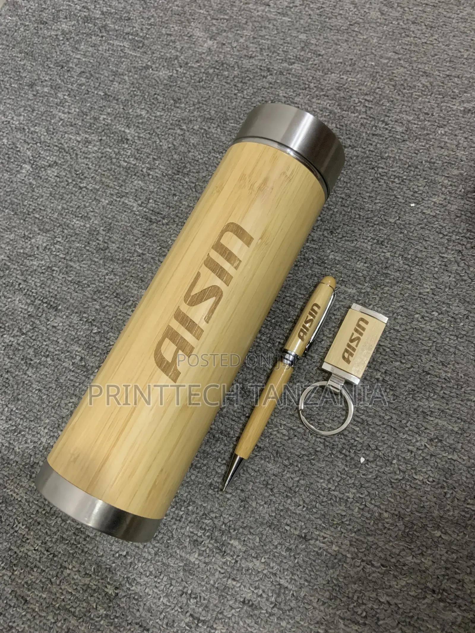 Engraving Wooden Flask